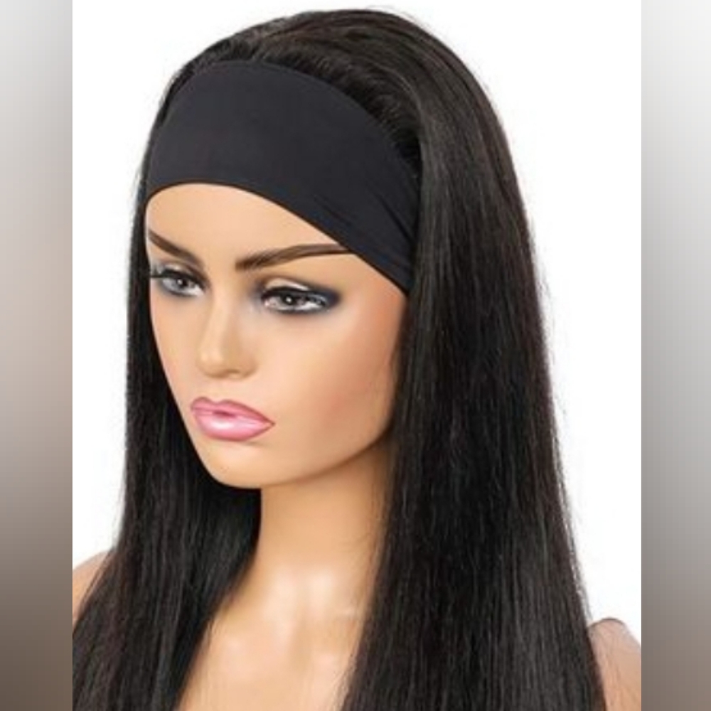 12" Human Hair Headband Wig!